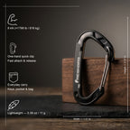 Small 5Pack 8kN Wiregate Carabiner Clip