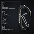 Small 5Pack 8kN Wiregate Carabiner Clip