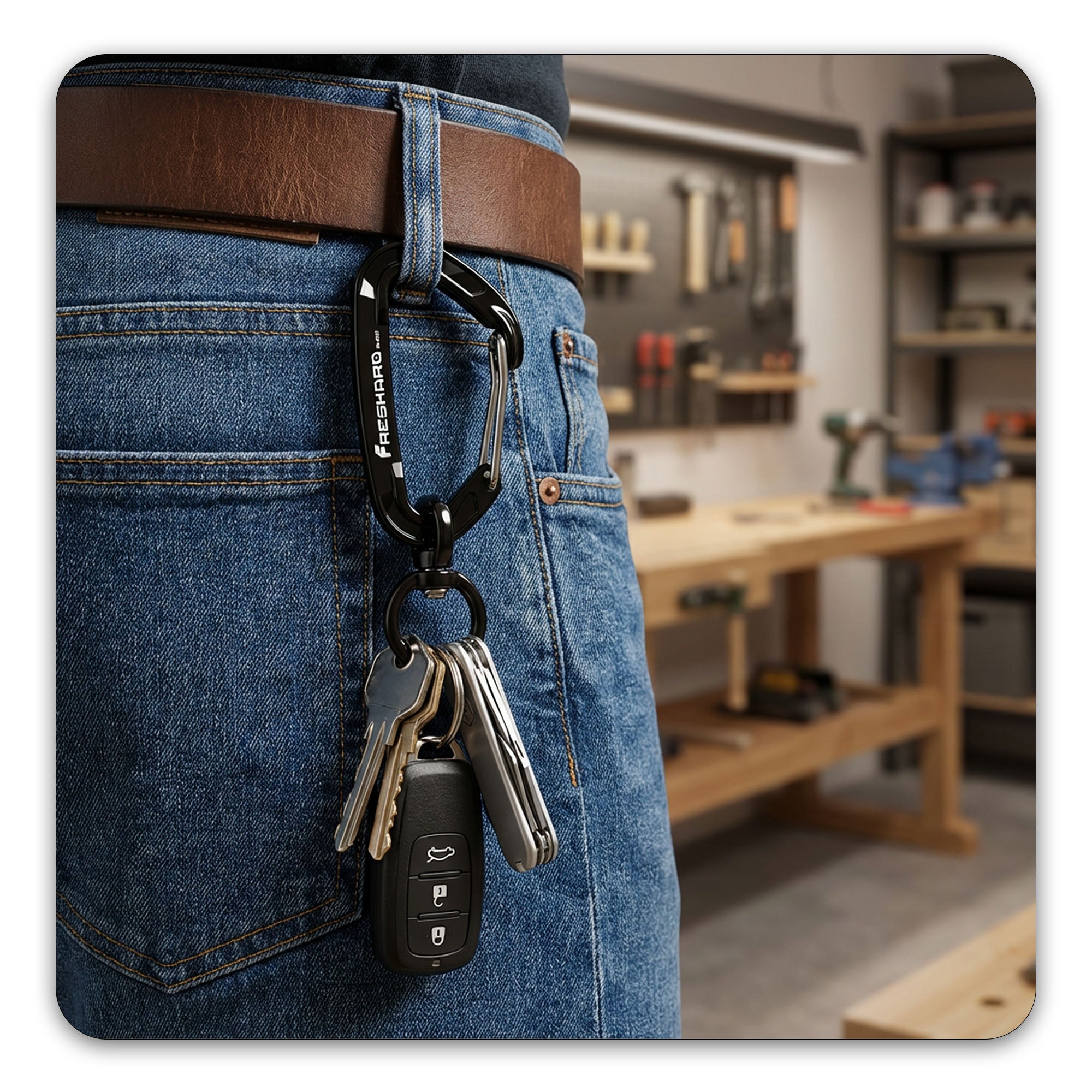 Small 5Pack 8kN Wiregate Carabiner Clip