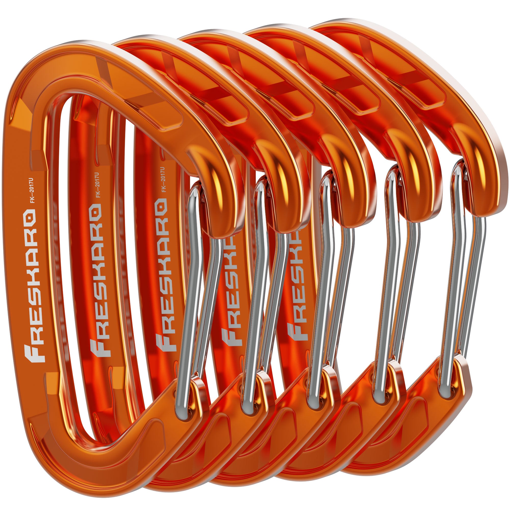 Small 5Pack 8kN Wiregate Carabiner Clip