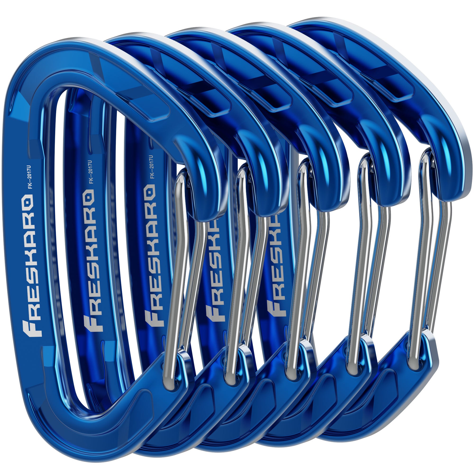 Small 5Pack 8kN Wiregate Carabiner Clip