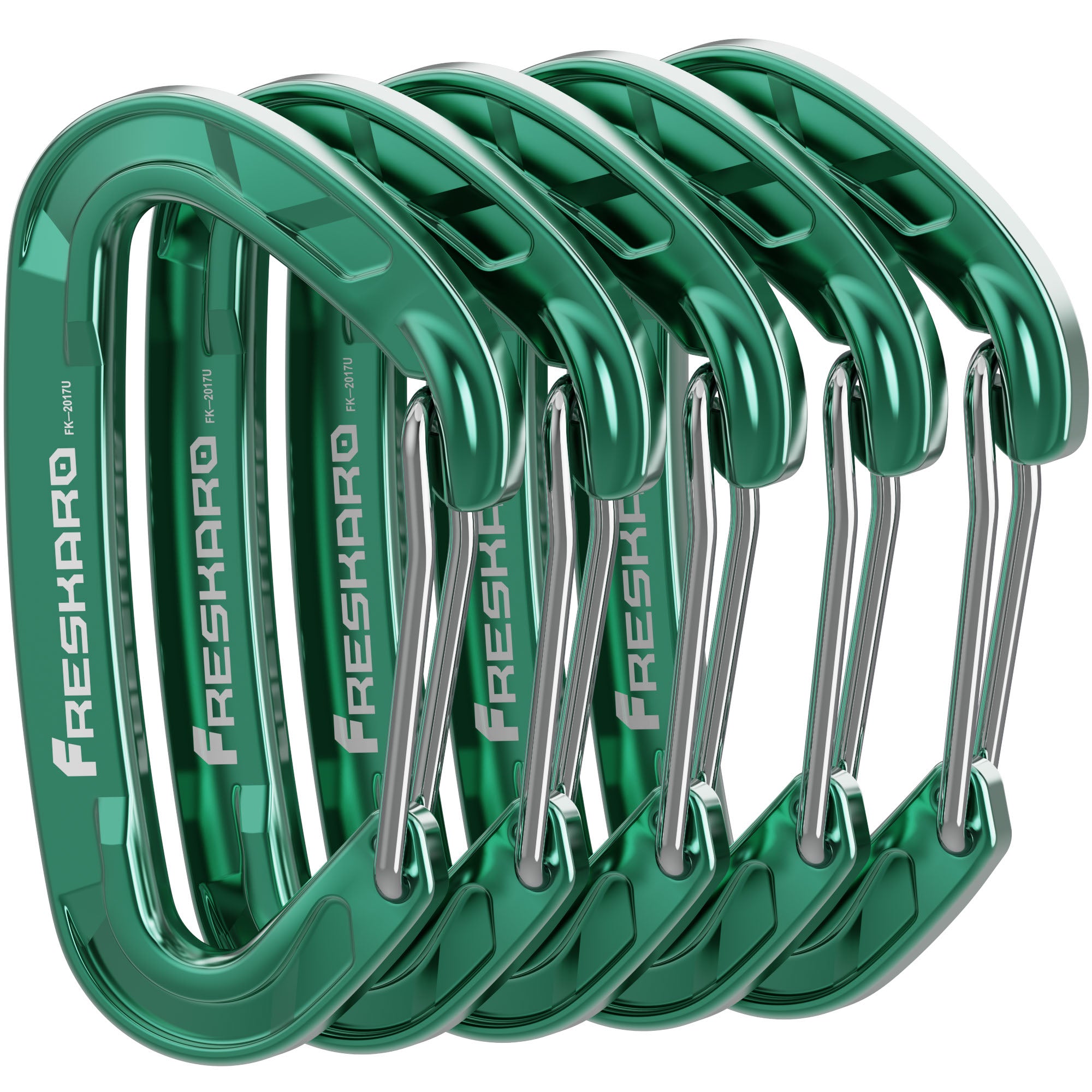 Small 5Pack 8kN Wiregate Carabiner Clip
