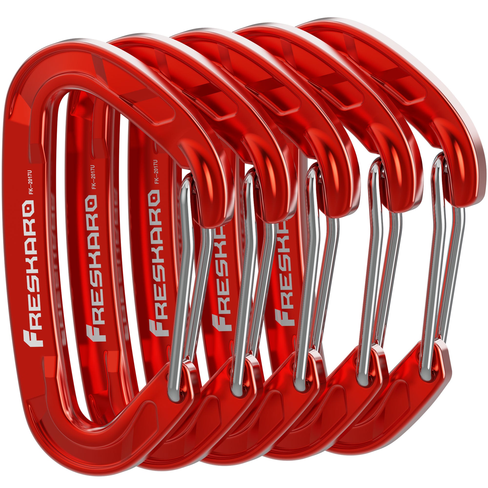 Small 5Pack 8kN Wiregate Carabiner Clip