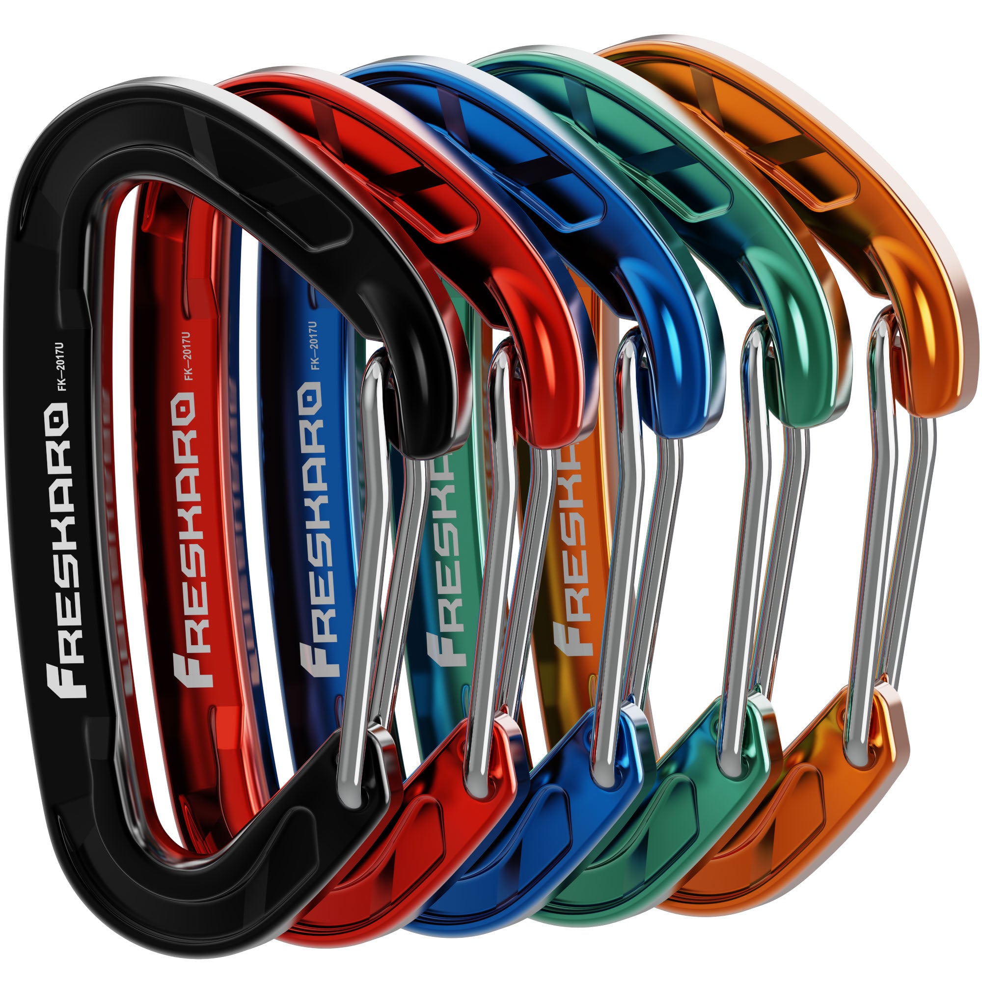 Small 5Pack 8kN Wiregate Carabiner Clip