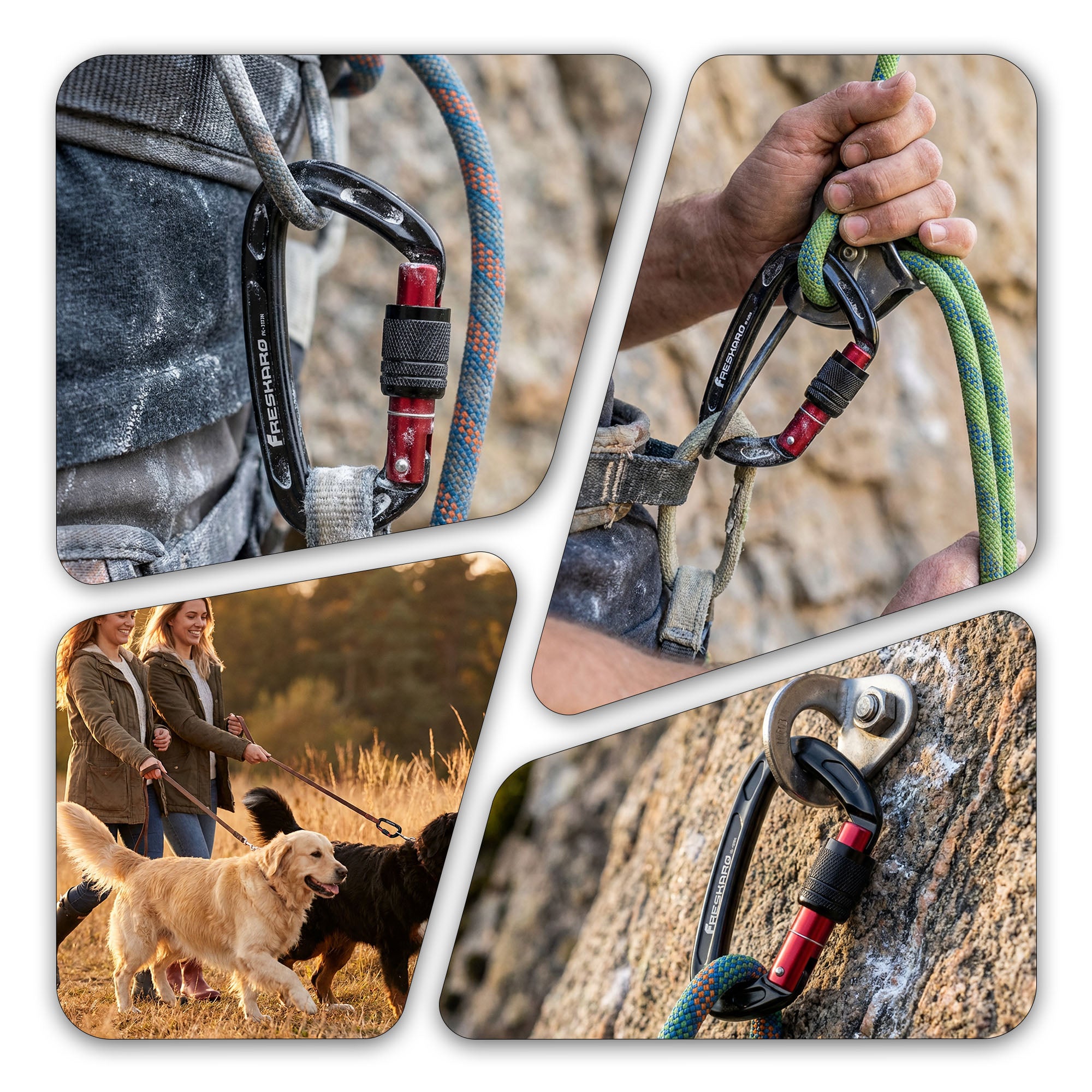 25kN Screw Lock Carabiner Clip climbing Approved